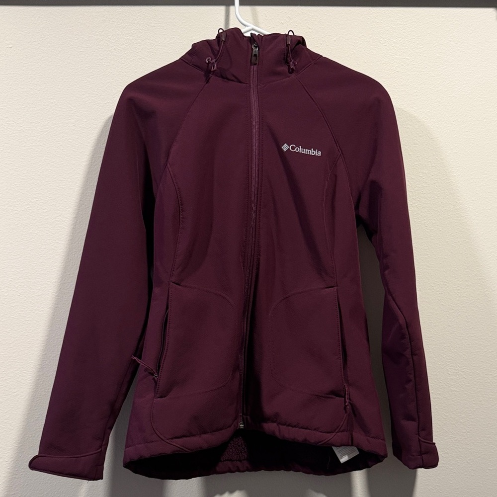 Columbia Burgundy Hooded Jacket